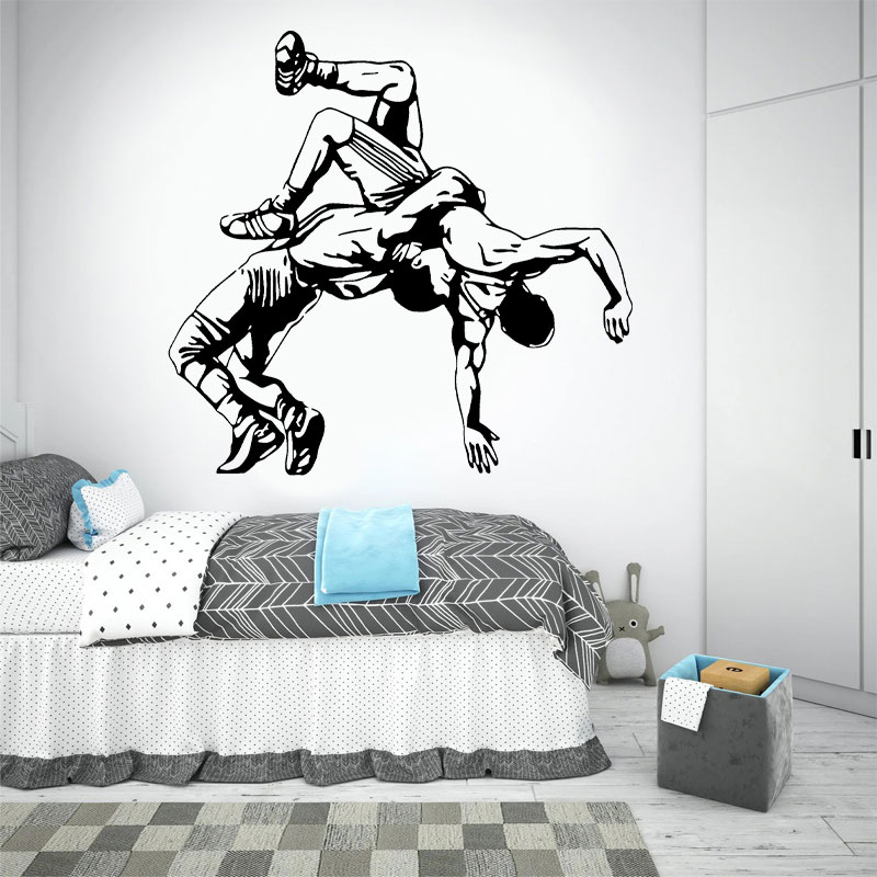 Wedding Hampers - Wrestling Throw Wall Decals Vinyl Wrestler