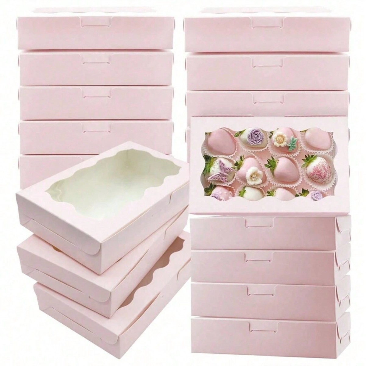 Wedding Supply.Box - 10/30/50Pcs Kraft Paper Cake Candy Boxes