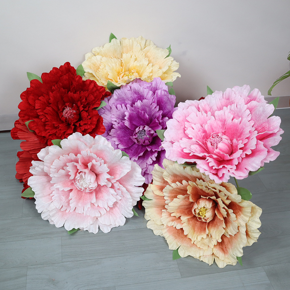 Wedding Supply In Bulk - 30-80cm Giant Velvet Peony Flowers Bulk