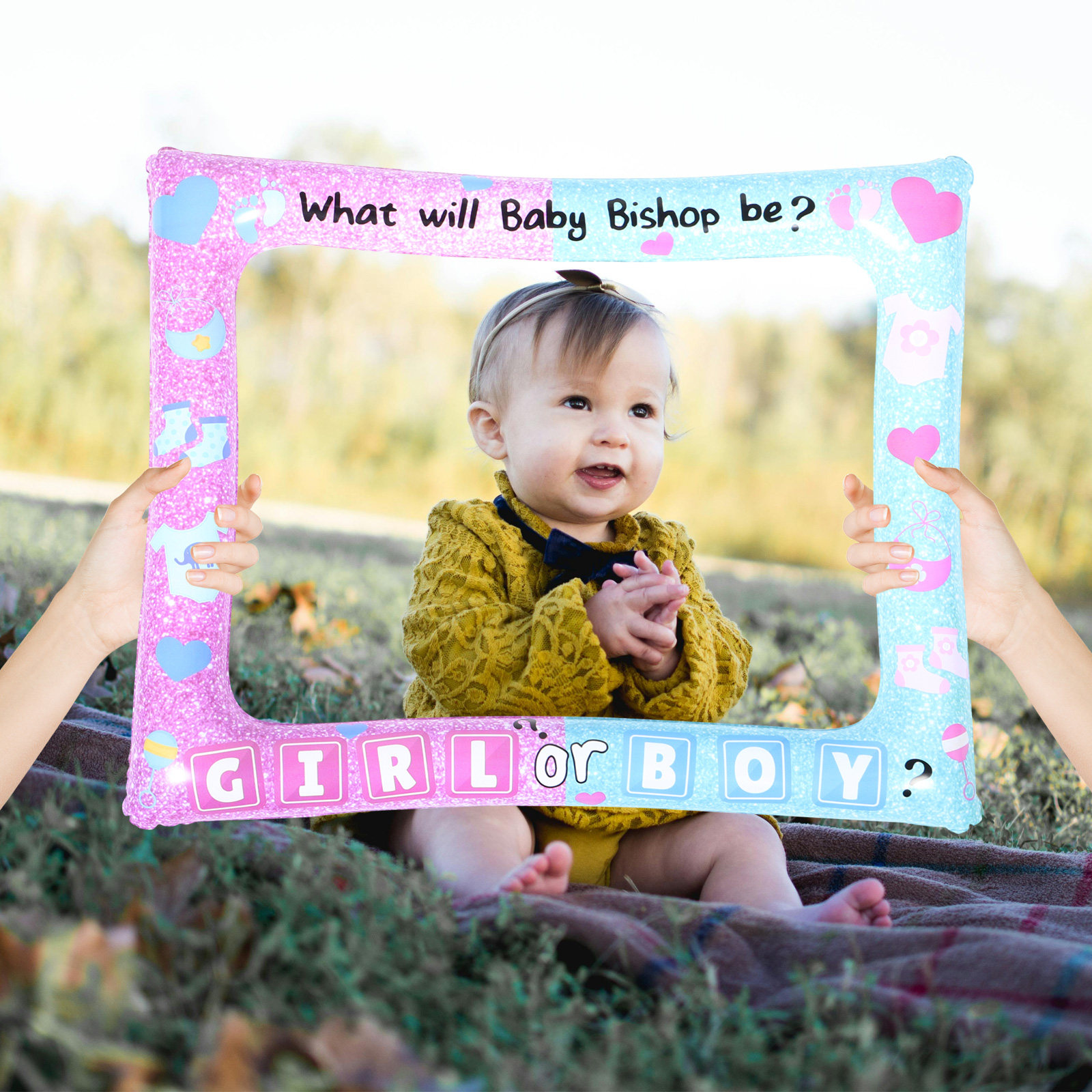 Baby Gender Reveal Photo Booth - Photo Booth Prop review and price