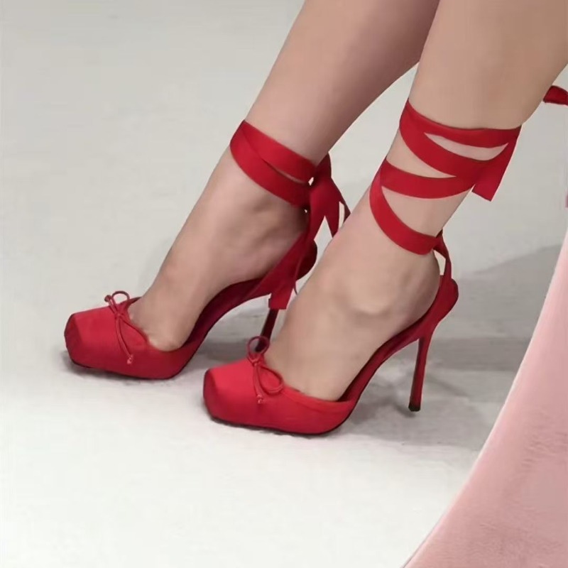 Red High-heeled Shoes, Women's - Wedding Fx review and price