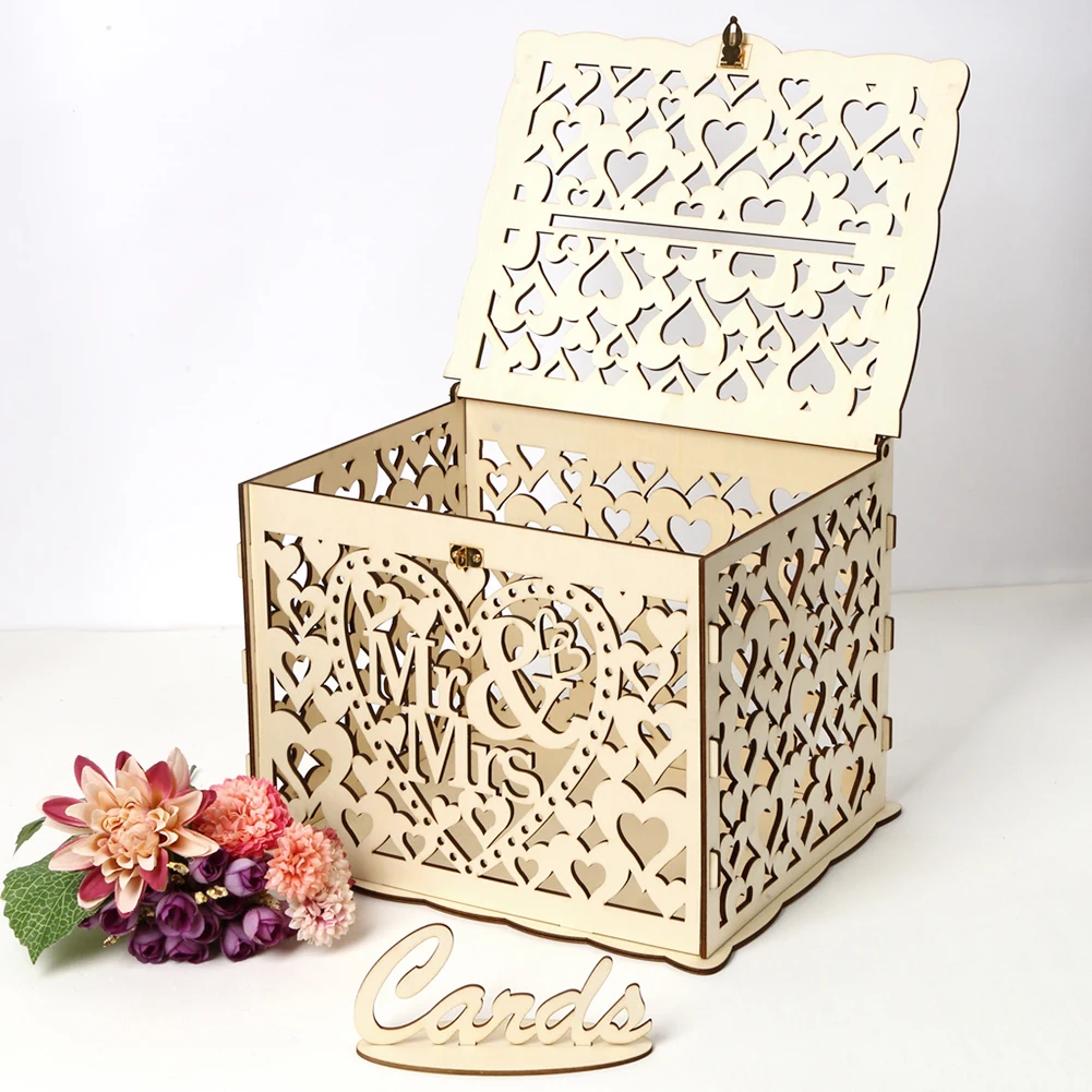 Wooden Wedding Card Box Weddin - Wedding Supply.Box review and price