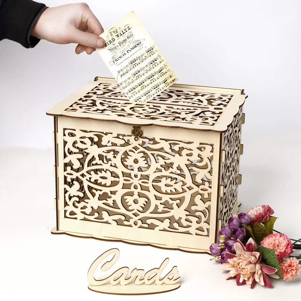 Wooden Wedding Card Box Weddin - Wedding Supply.Box review and price