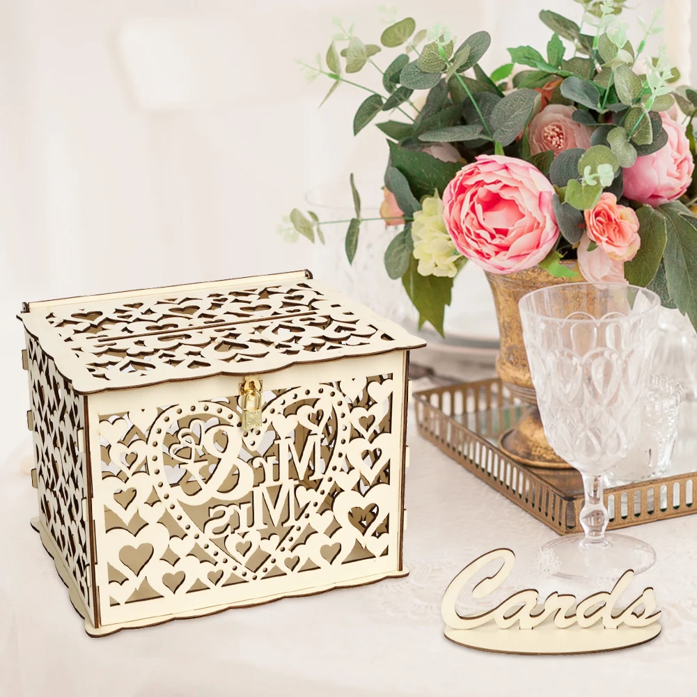 Wooden Wedding Card Box Weddin - Wedding Supply.Box review and price