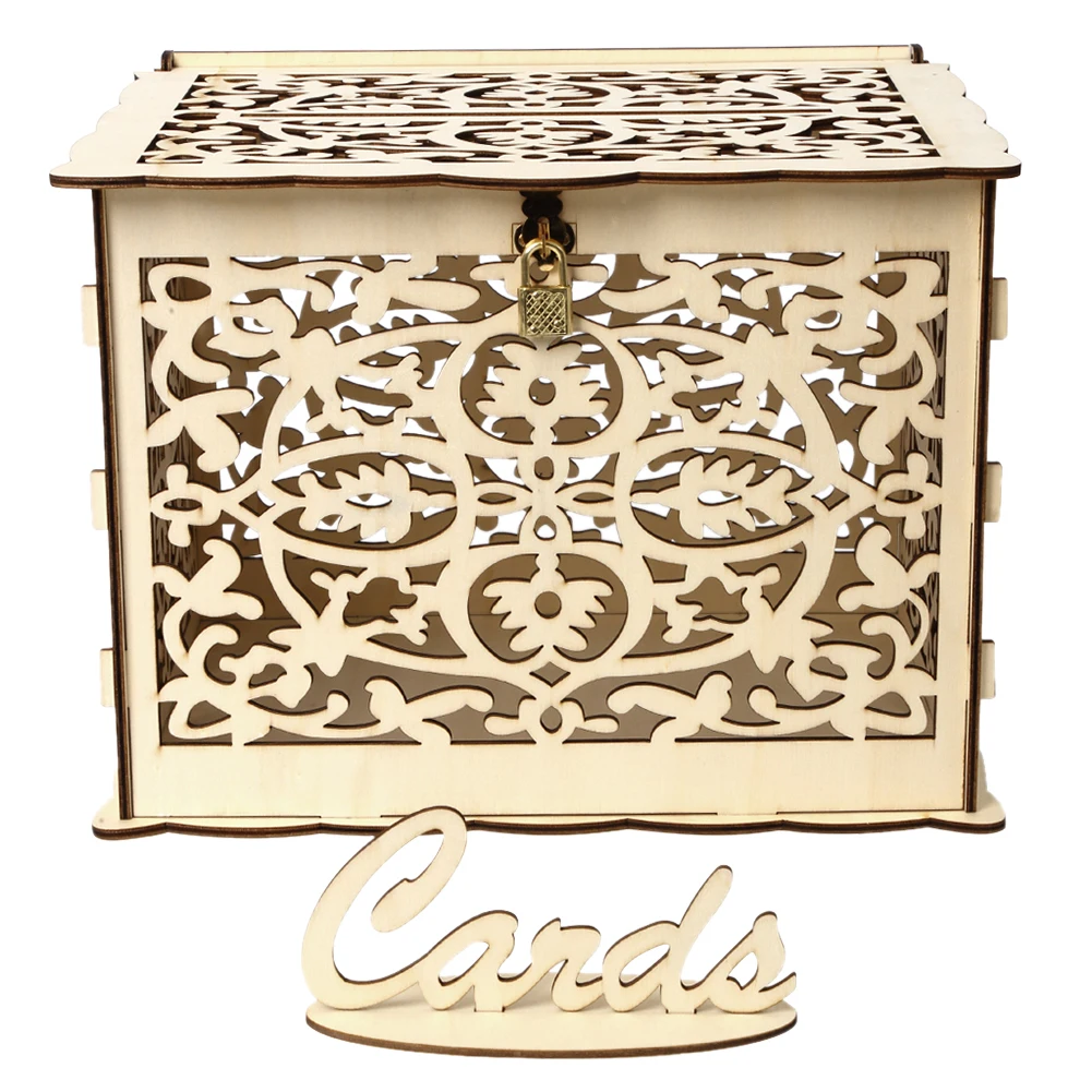 Wooden Wedding Card Box Weddin - Wedding Supply.Box review and price