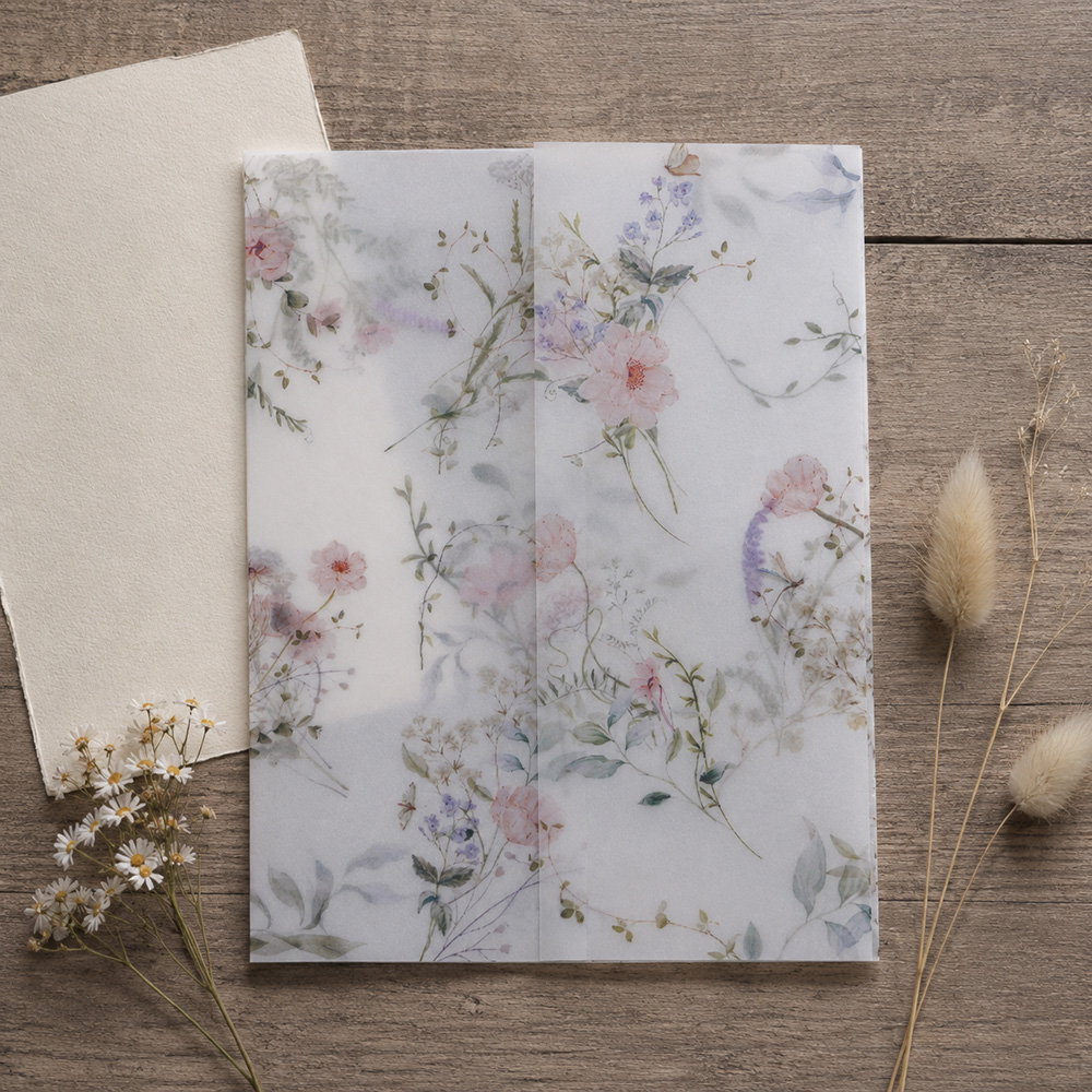 20/50pcs Vellum Wrap with Wate - Wedding Envelopes review and price
