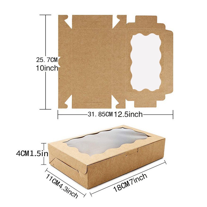 10/30/50Pcs Kraft Paper Cake C - Wedding Supply.Box review and price
