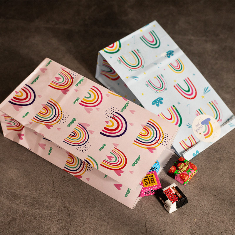 Small Paper Bags Rainbow Print - Wedding Supply.Box review and price