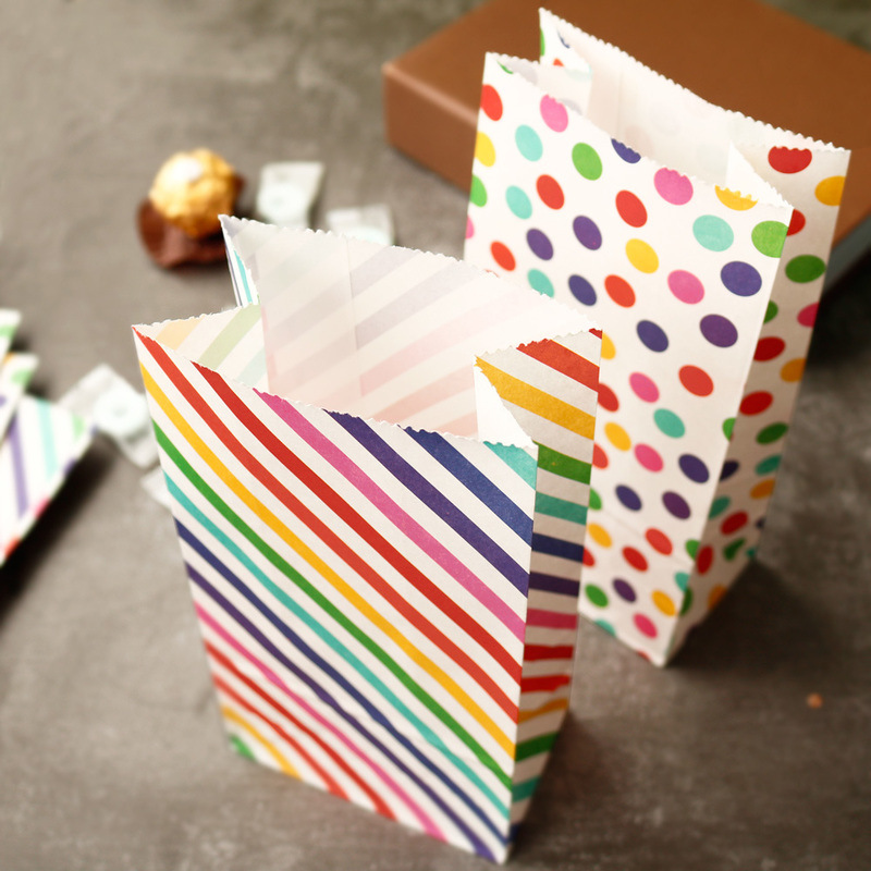 Small Paper Bags Rainbow Print - Wedding Supply.Box review and price