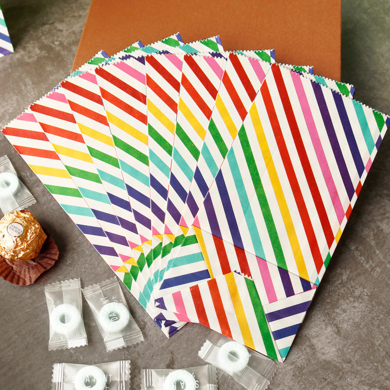 Small Paper Bags Rainbow Print - Wedding Supply.Box review and price
