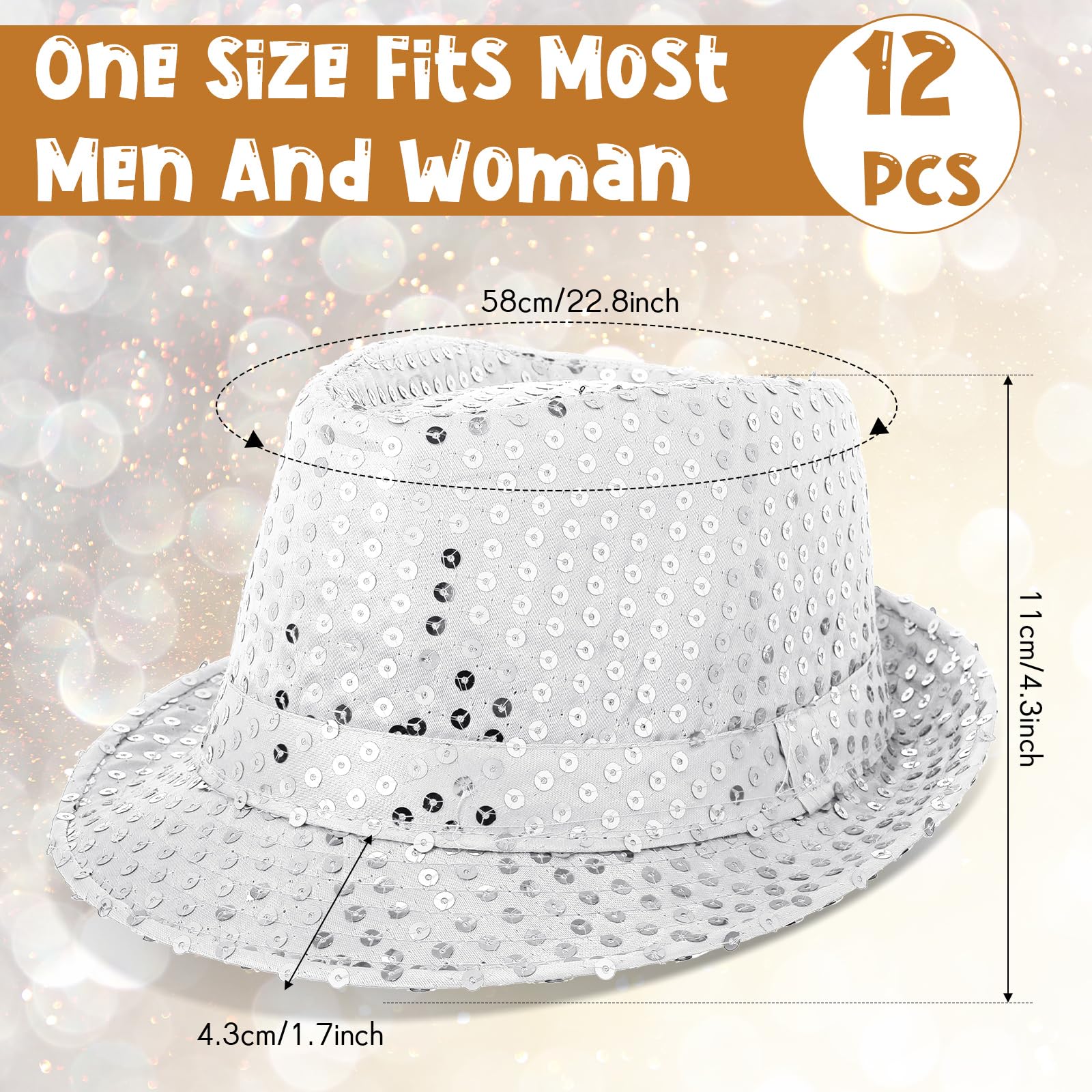 12-36Pcs Sequin Hats Bulk Glit - Wedding Supply In Bulk review and price