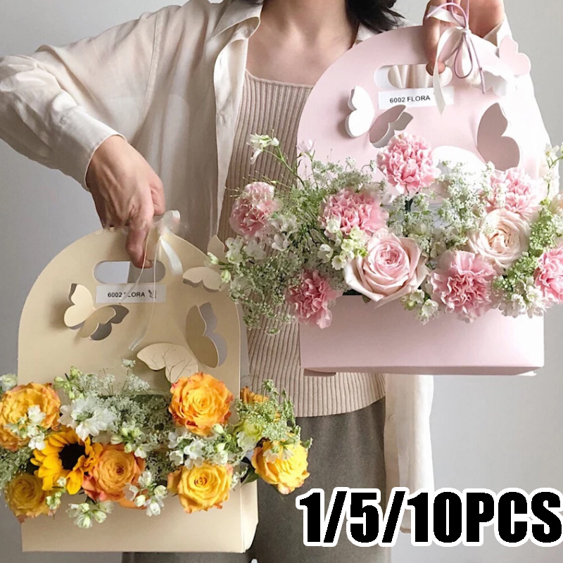 1/5/10Pcs Butterfly Flower Box - Wedding Hampers review and price
