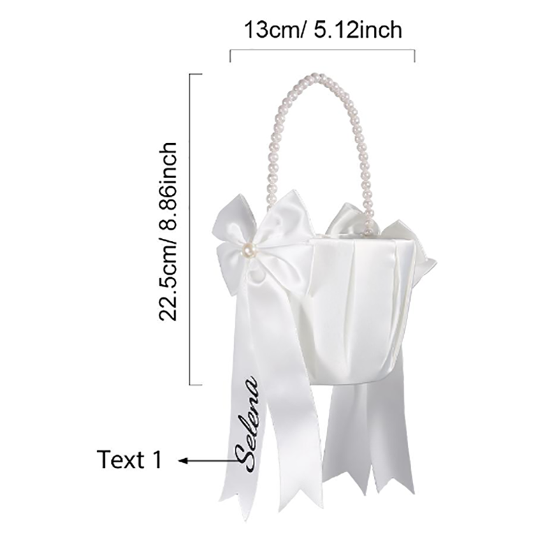 Custom Name Flower Girl Basket - Wedding Hampers review and price