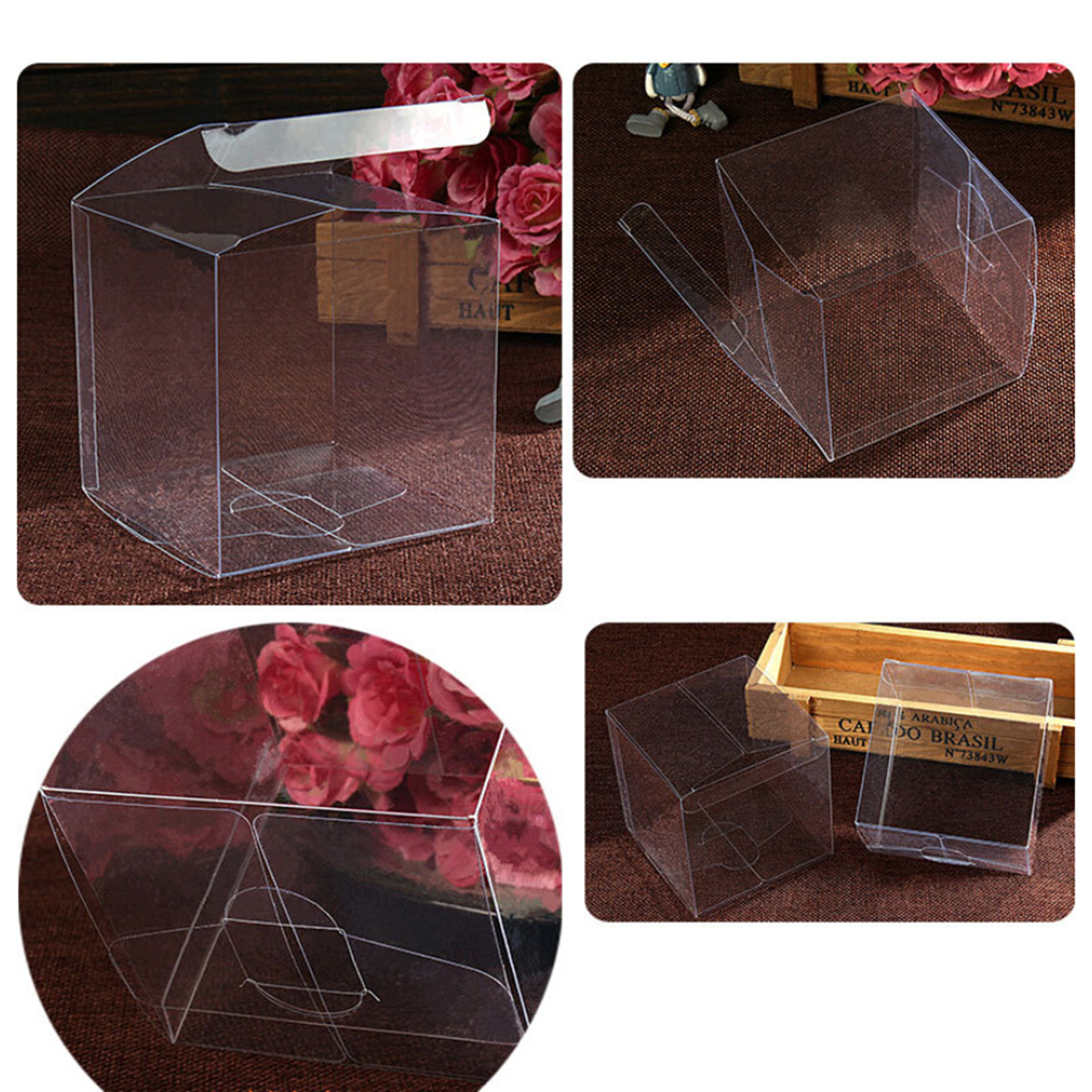 50pcs Clear PVC Plastic Boxes  - Wedding Supply.Box review and price