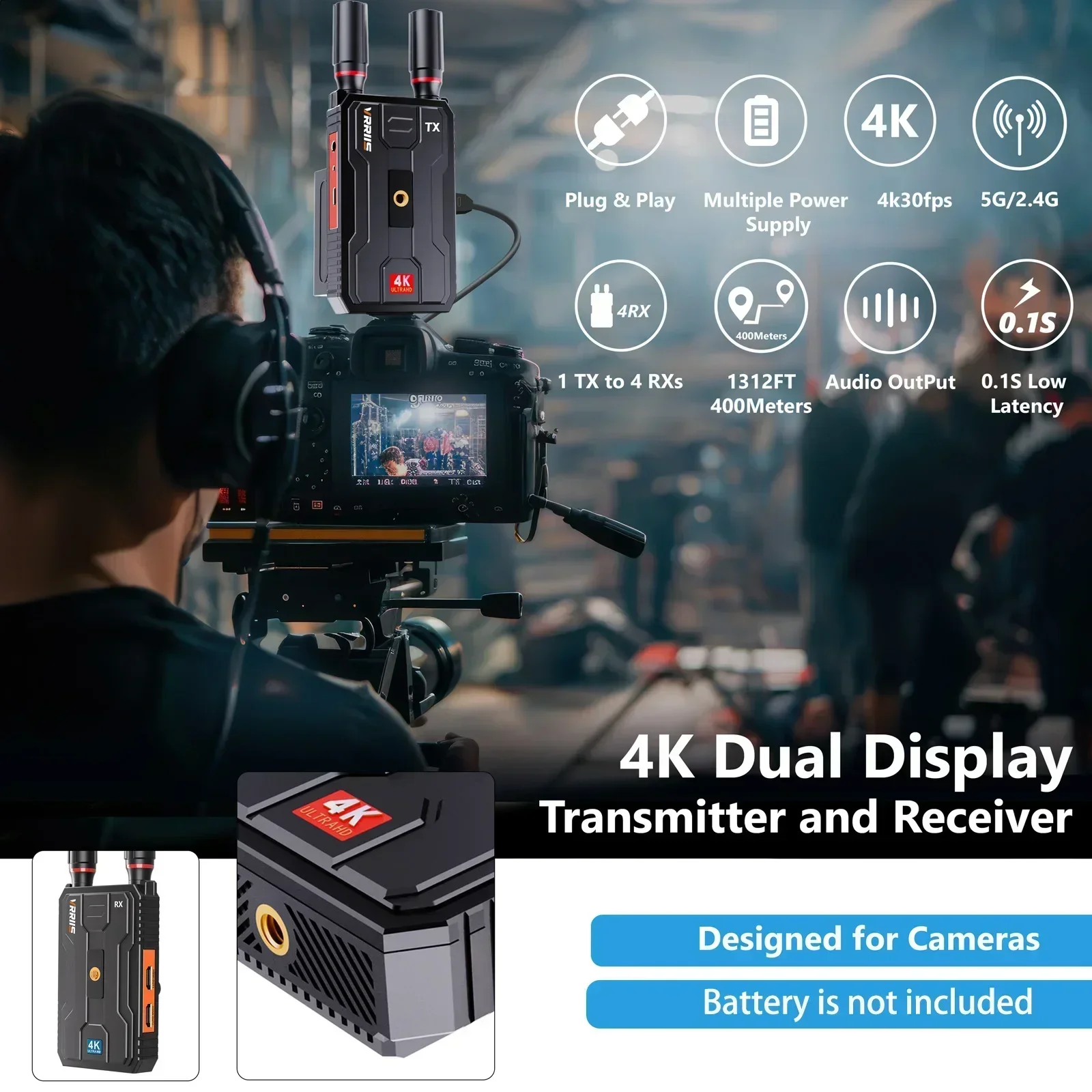400m 5G 4K Wireless Video Tran - Wedding Support review and price