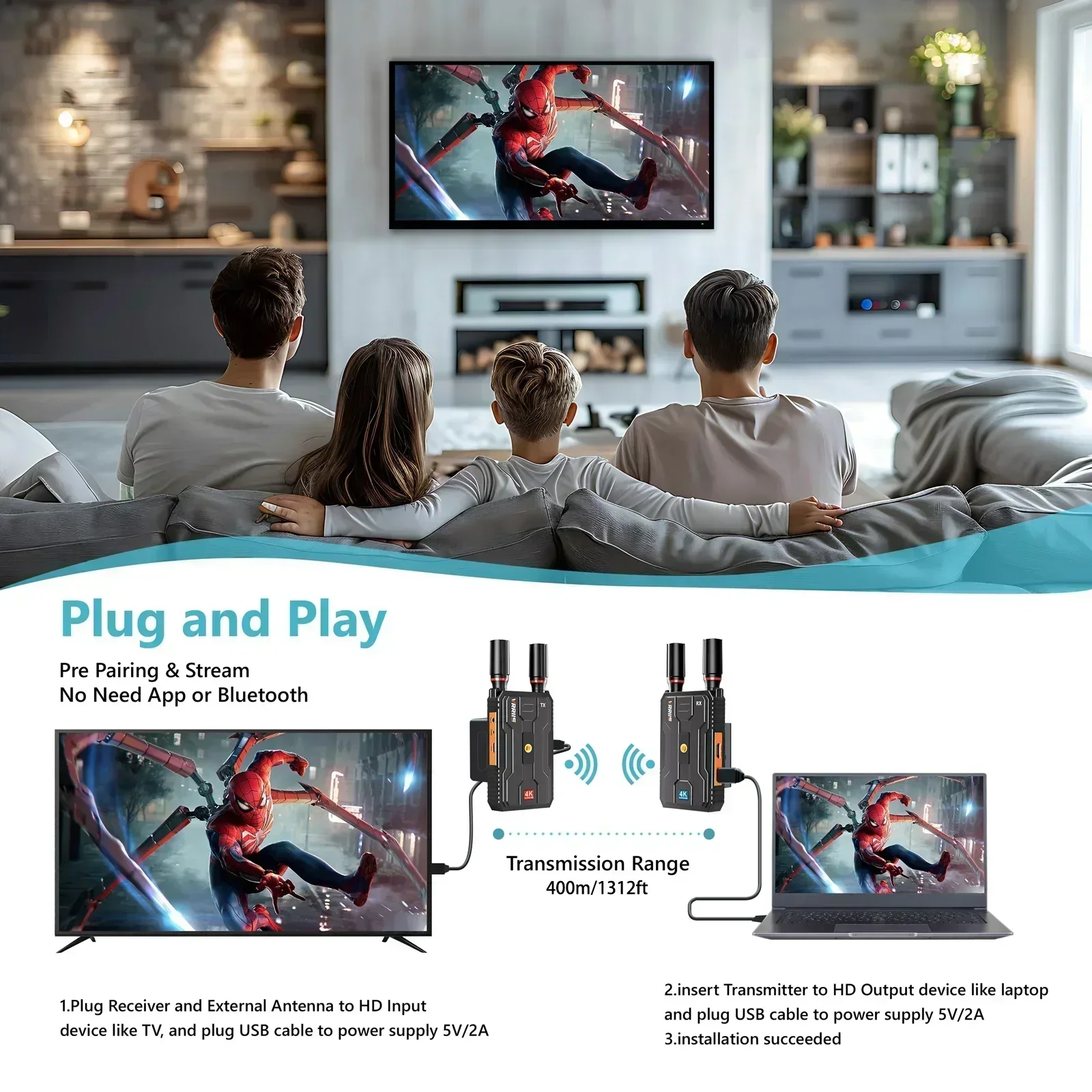 400m 5G 4K Wireless Video Tran - Wedding Support review and price