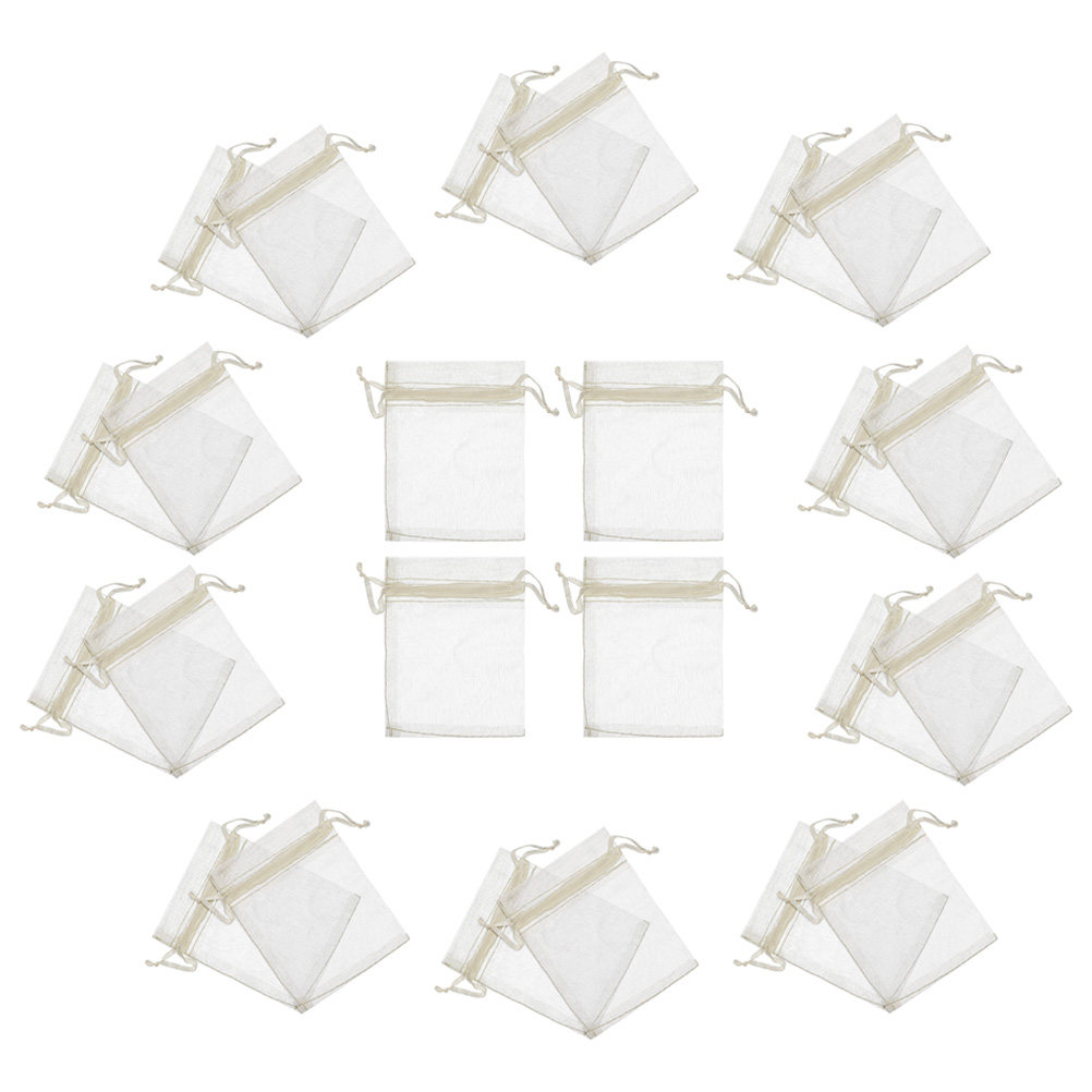 100Pcs Clear Sheer Organza Dra - Wedding Supply In Bulk review and price