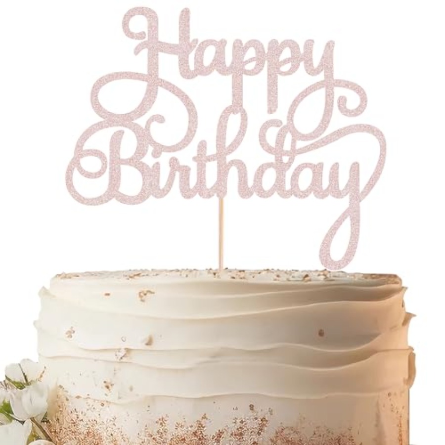 Happy Birthday Cake Topper - G - Photo Booth Prop review and price