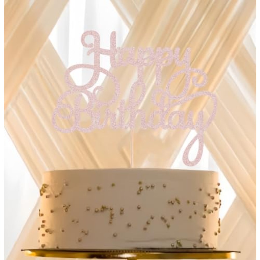 Happy Birthday Cake Topper - G - Photo Booth Prop review and price