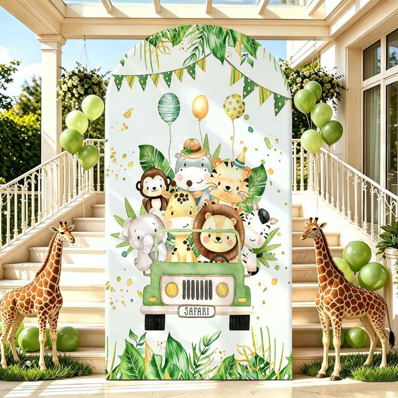 Jungle Safari Party Arch Backd - Photo Booth Prop review and price
