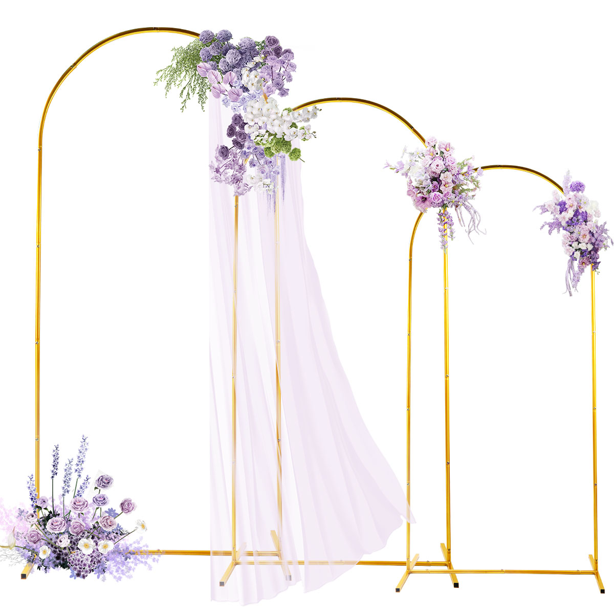 3Pack Golden Metal Arch Kits,  - Wedding Support review and price